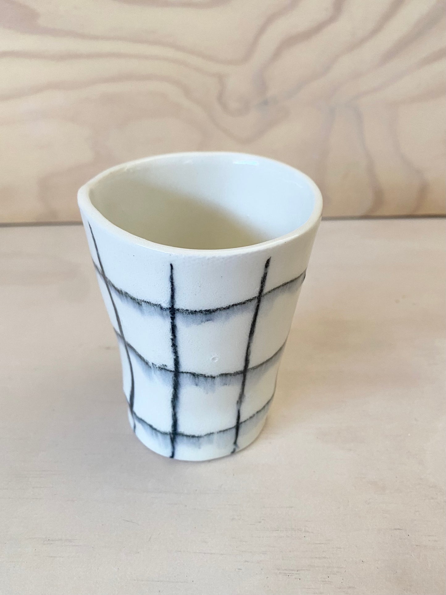 Charcoal grid tumbler - SECONDS SALE